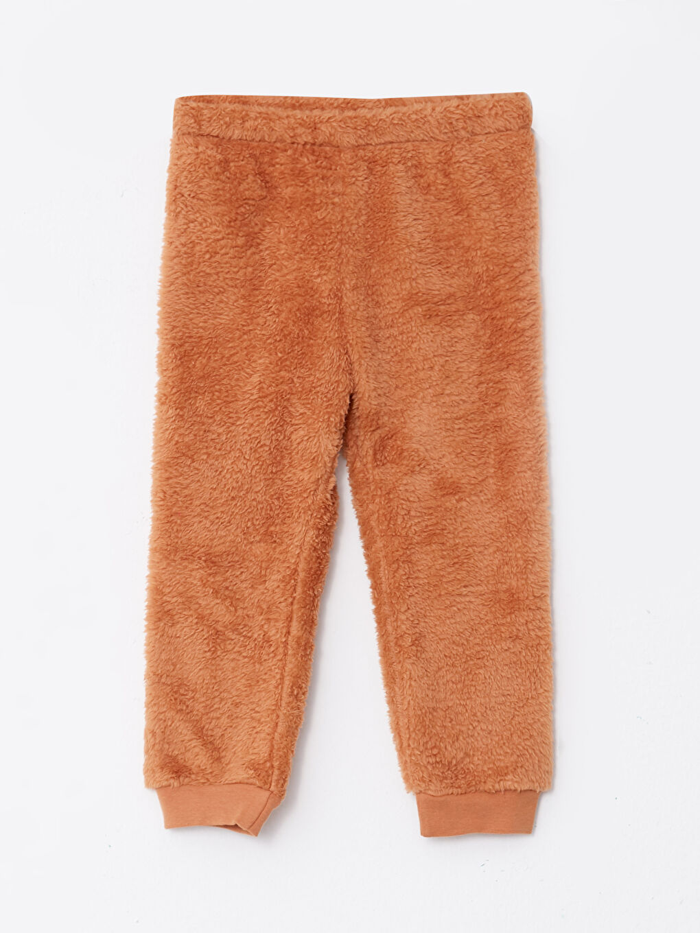 Crew Neck Long Sleeve New Year Themed Baby Boy Plush Pajama Set-2