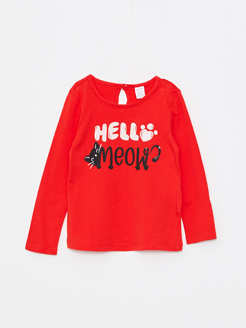 Crew Neck Long Sleeve Printed Baby Girls T-Shirt 2 Pack-1