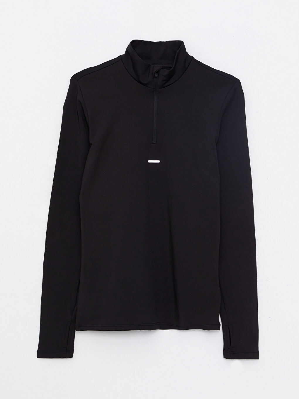 High Collar Reflector Printed Long Sleeve Women's T-Shirt-8