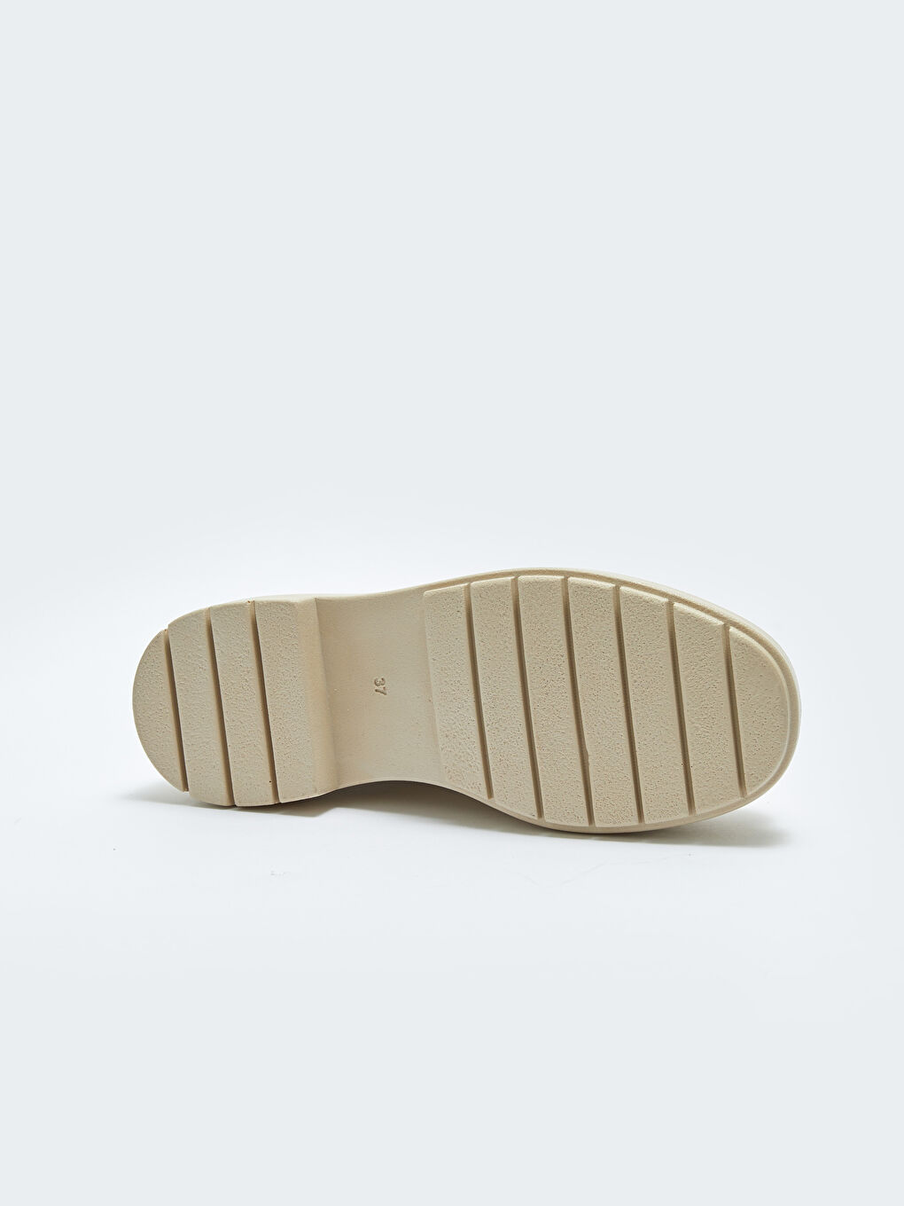 Bej Kalın Tabanlı Yanları Lastikli Kadın Bot-3