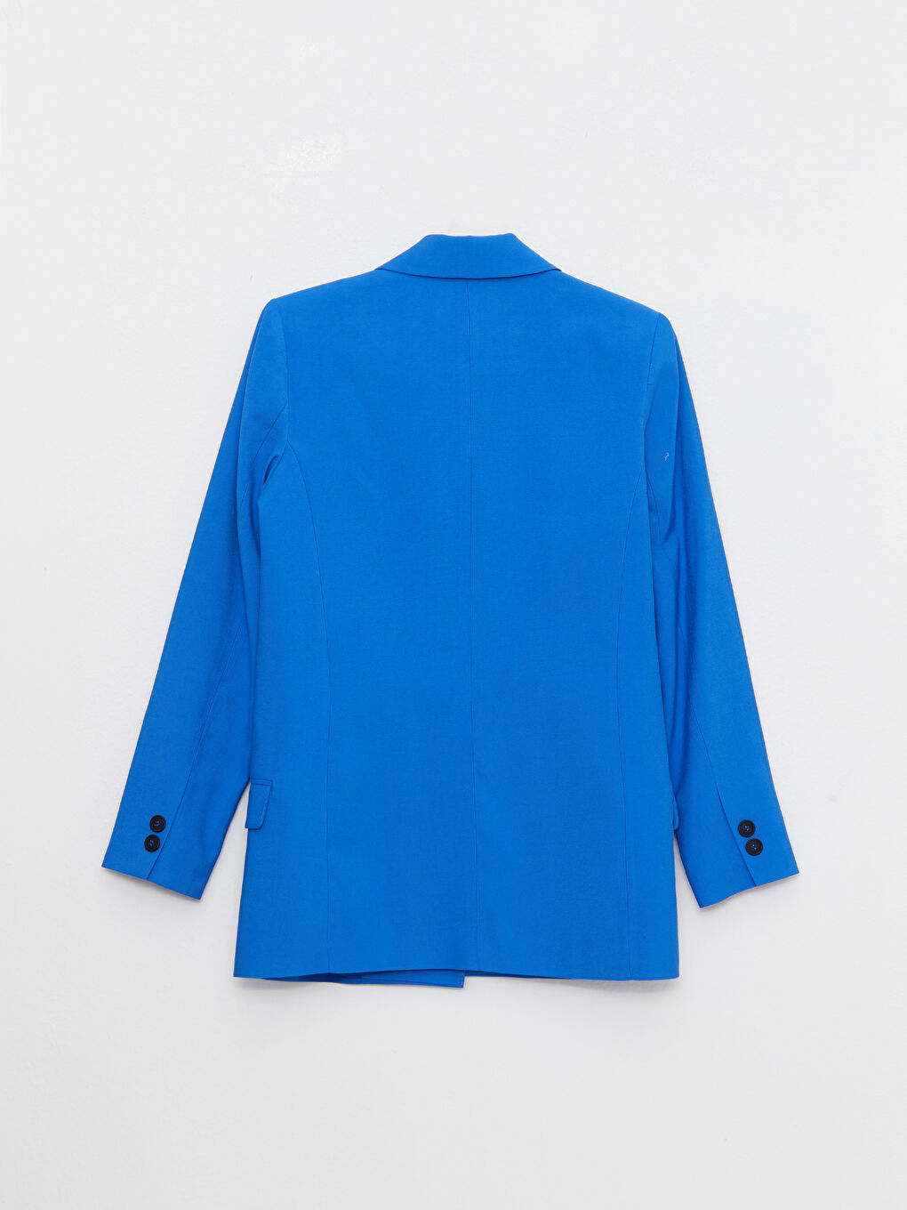 Mavi Düz Uzun Kollu Kadın Blazer Ceket-6