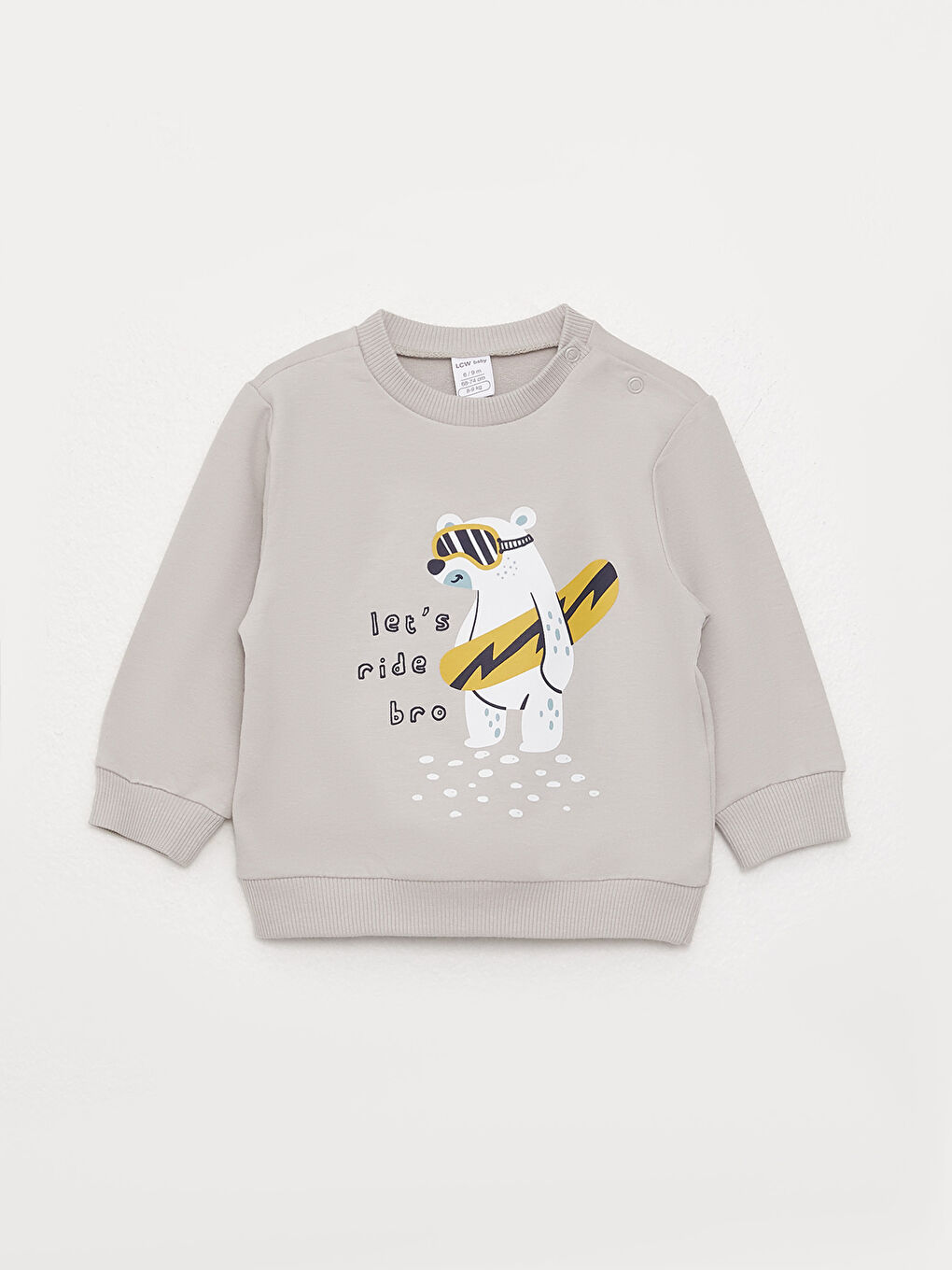 Crew Neck Long Sleeve Printed Baby Boys' Sweatshirt and Pants 2 Pack Set-1