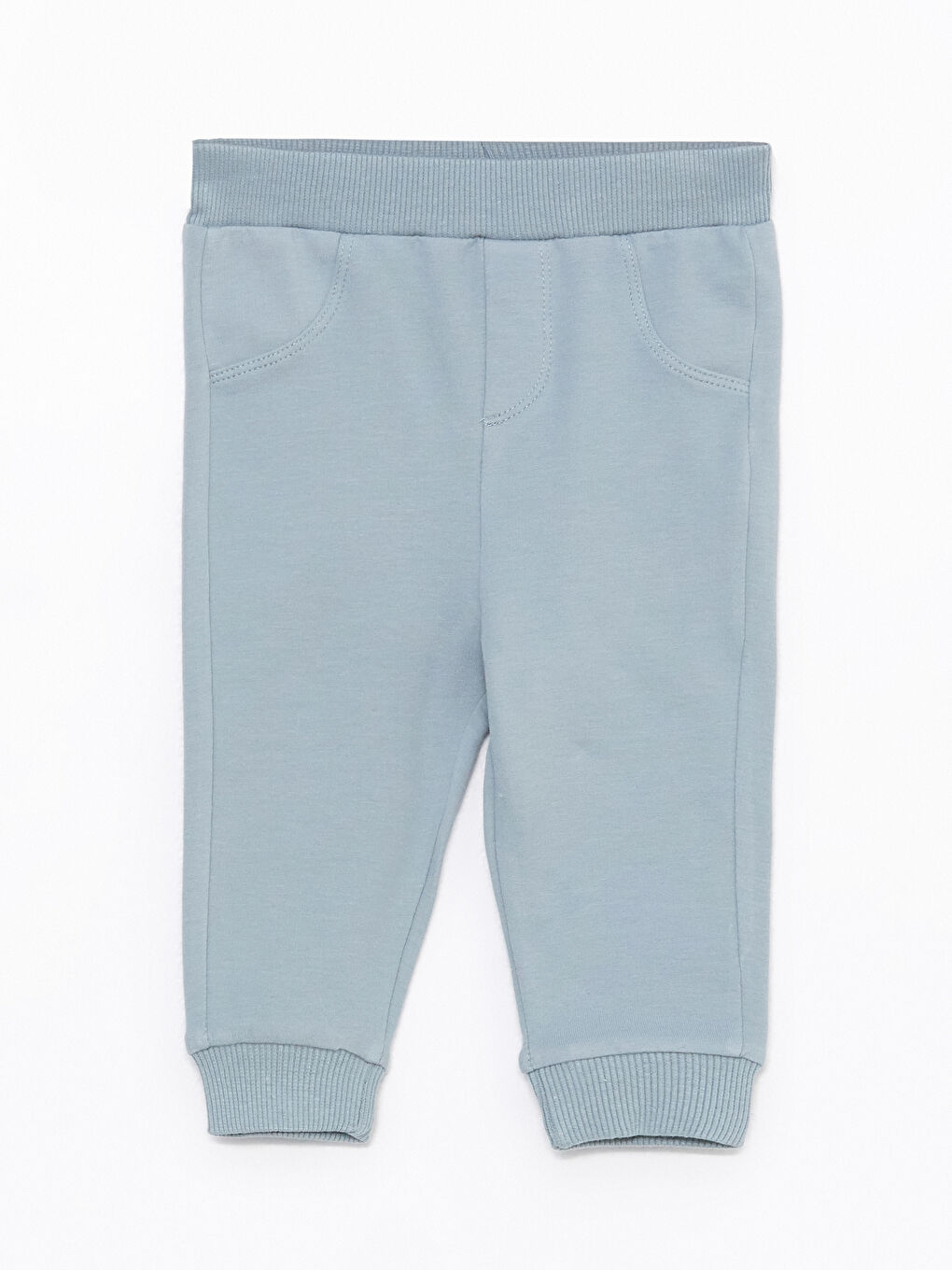 Crew Neck Long Sleeve Embroidery Detailed Baby Boy Sweatshirt and Trousers 2-Pack Set-2