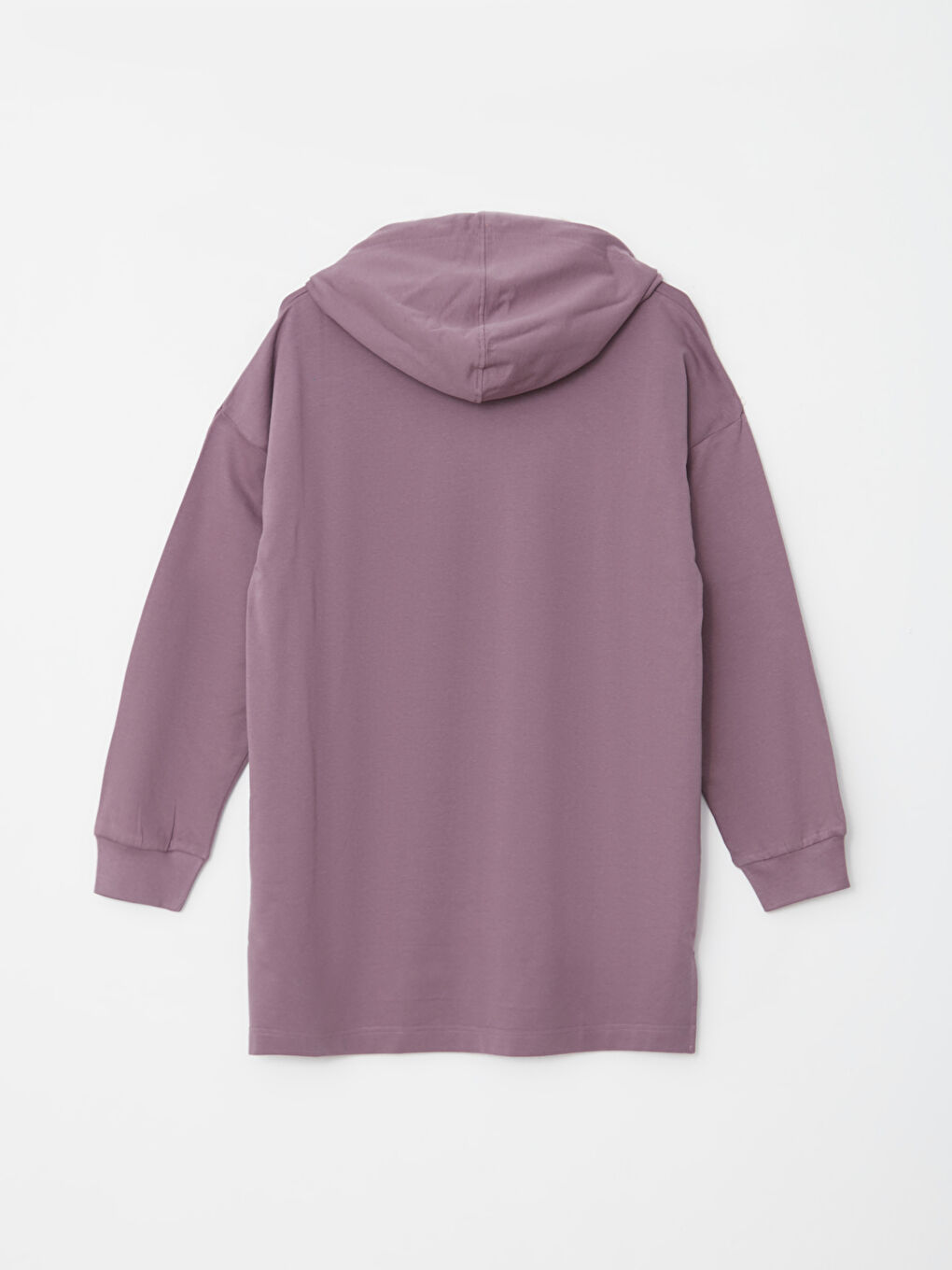 LC Waikiki Hooded Plain Long Sleeve Oversize Women's Sweatshirt Tunic -W2ER25Z8-LXY