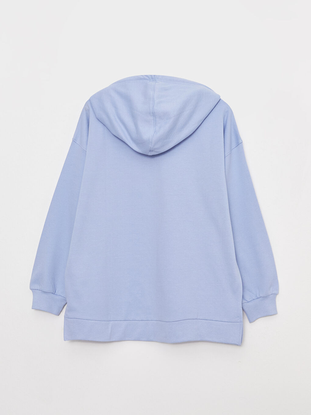 LCW Modest Hooded Plain Long Sleeve Oversize Women's Sweatshirt Tunic -W2ER30Z8-UDA