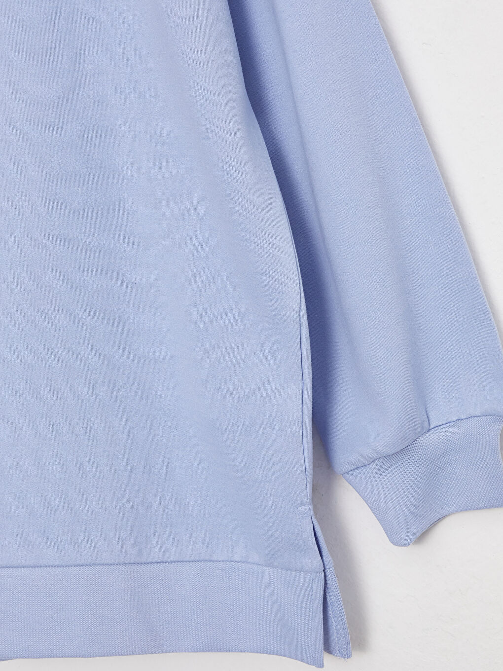 LCW Modest Hooded Plain Long Sleeve Oversize Women's Sweatshirt Tunic -W2ER30Z8-UDA