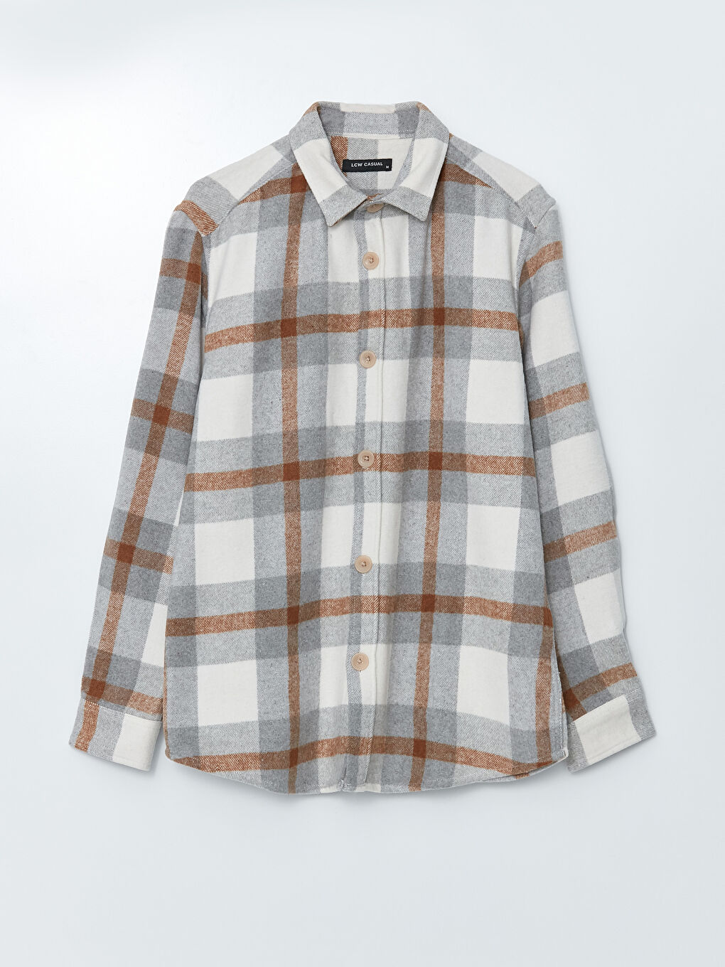 Relaxed Fit Long Sleeve Plaid Men's Lumberjack Shirt Jacket-5