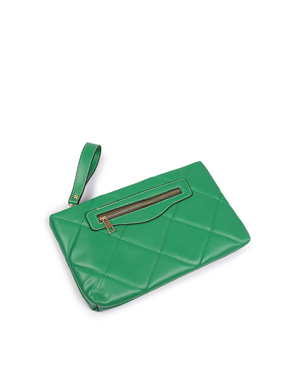 Yeşil Kapitoneli Kadın Portföy Çanta