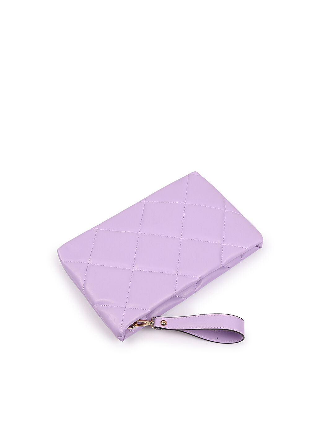 Mor Kapitoneli Kadın Portföy Çanta-1