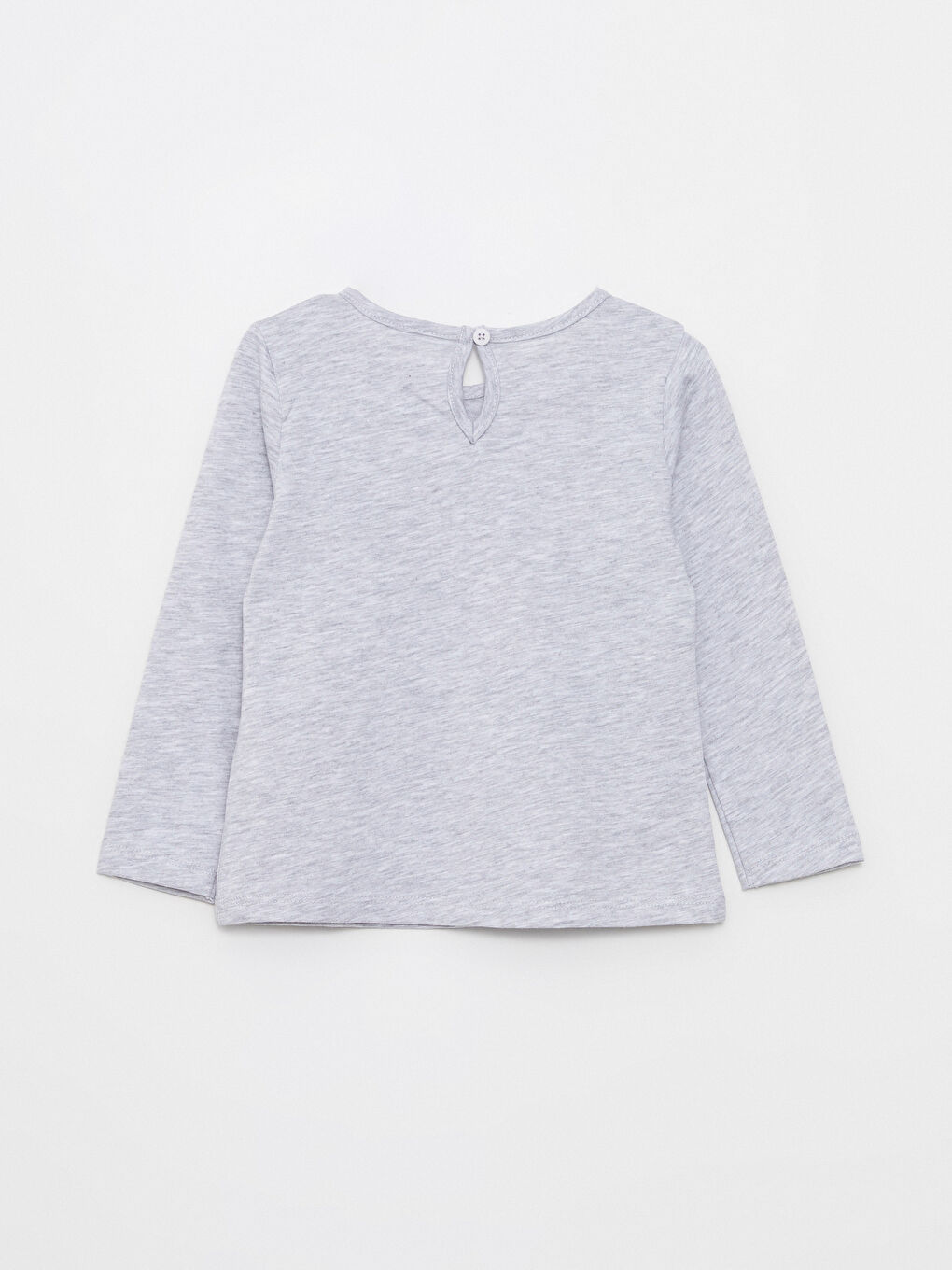 Crew Neck Long Sleeve Printed Baby Girls' T-Shirt-2