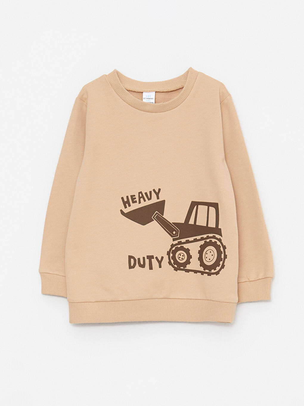 Свитшот с круглым вырезом, длинным рукавом и принтом для малышей мальчиков