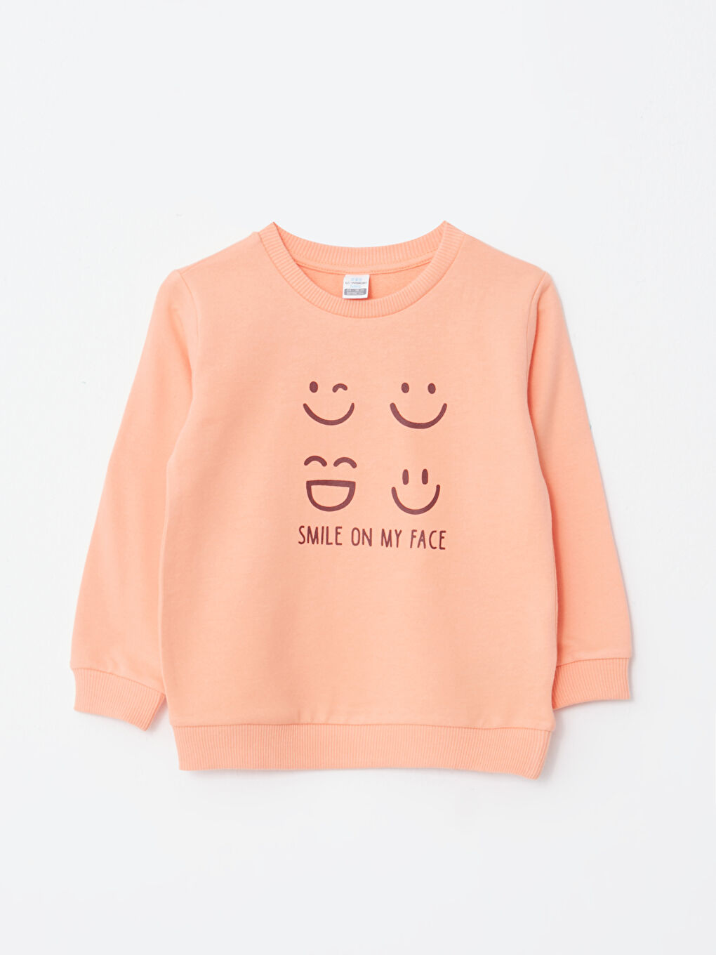 LCW ECO Crew Neck Long Sleeve Printed Baby Boys' Sweatshirt -W2ES38Z1-FHX