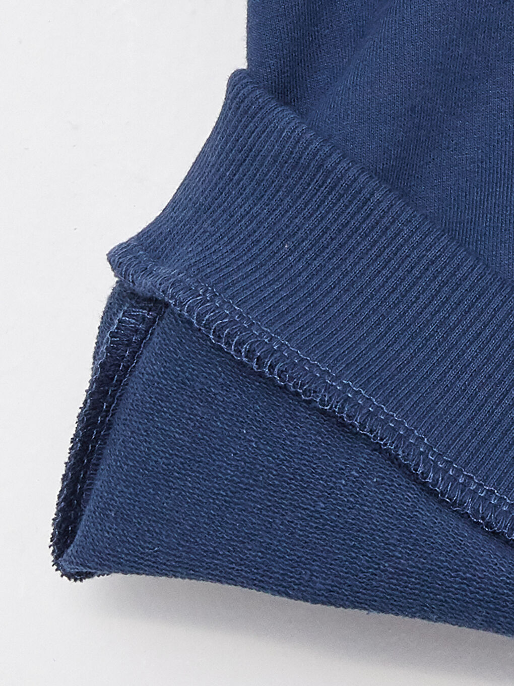 Lacivert Bisiklet Yaka Uzun Kollu Baskılı Erkek Bebek Sweatshirt-3