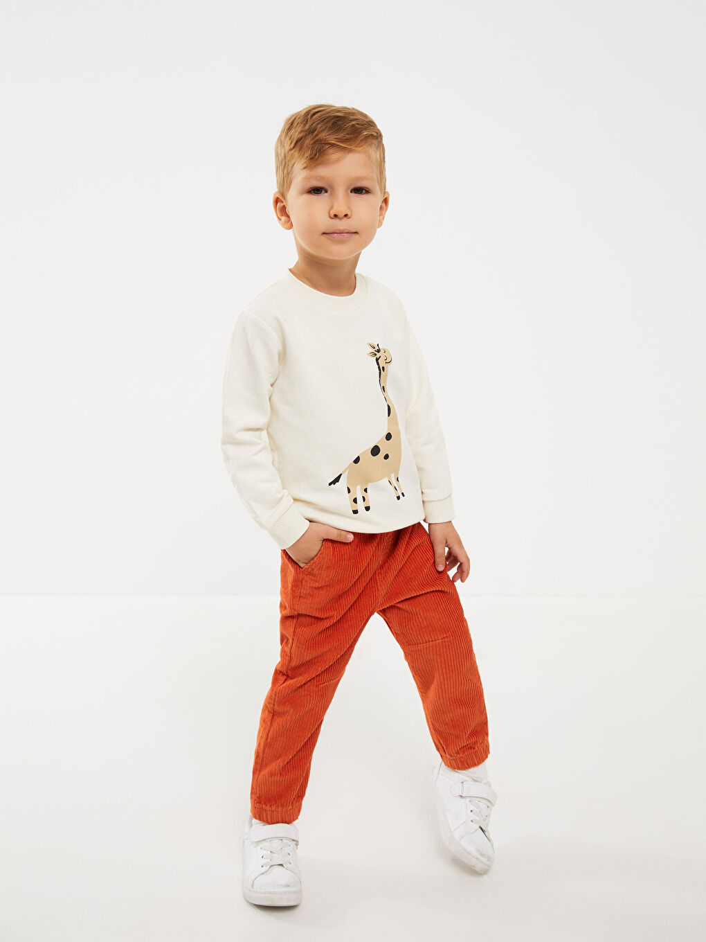 Crew Neck Printed Baby Boy Sweatshirt-1