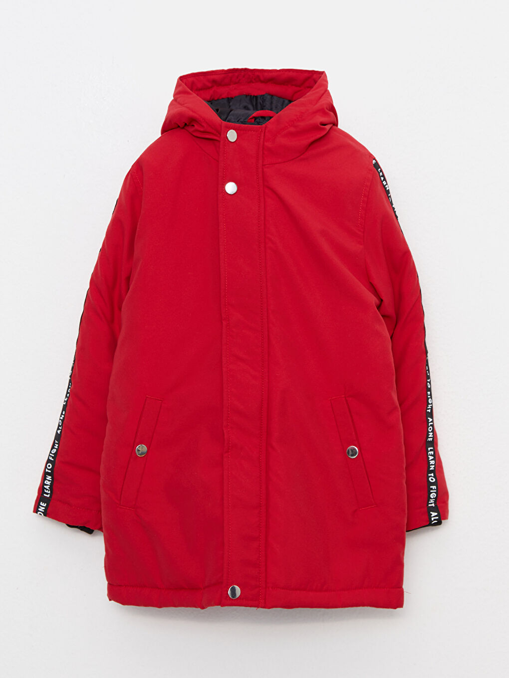 Hooded Printed Boy Coat
