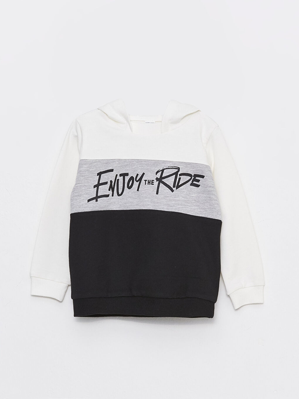 Hooded Long Sleeve Printed Baby Boy Sweatshirt