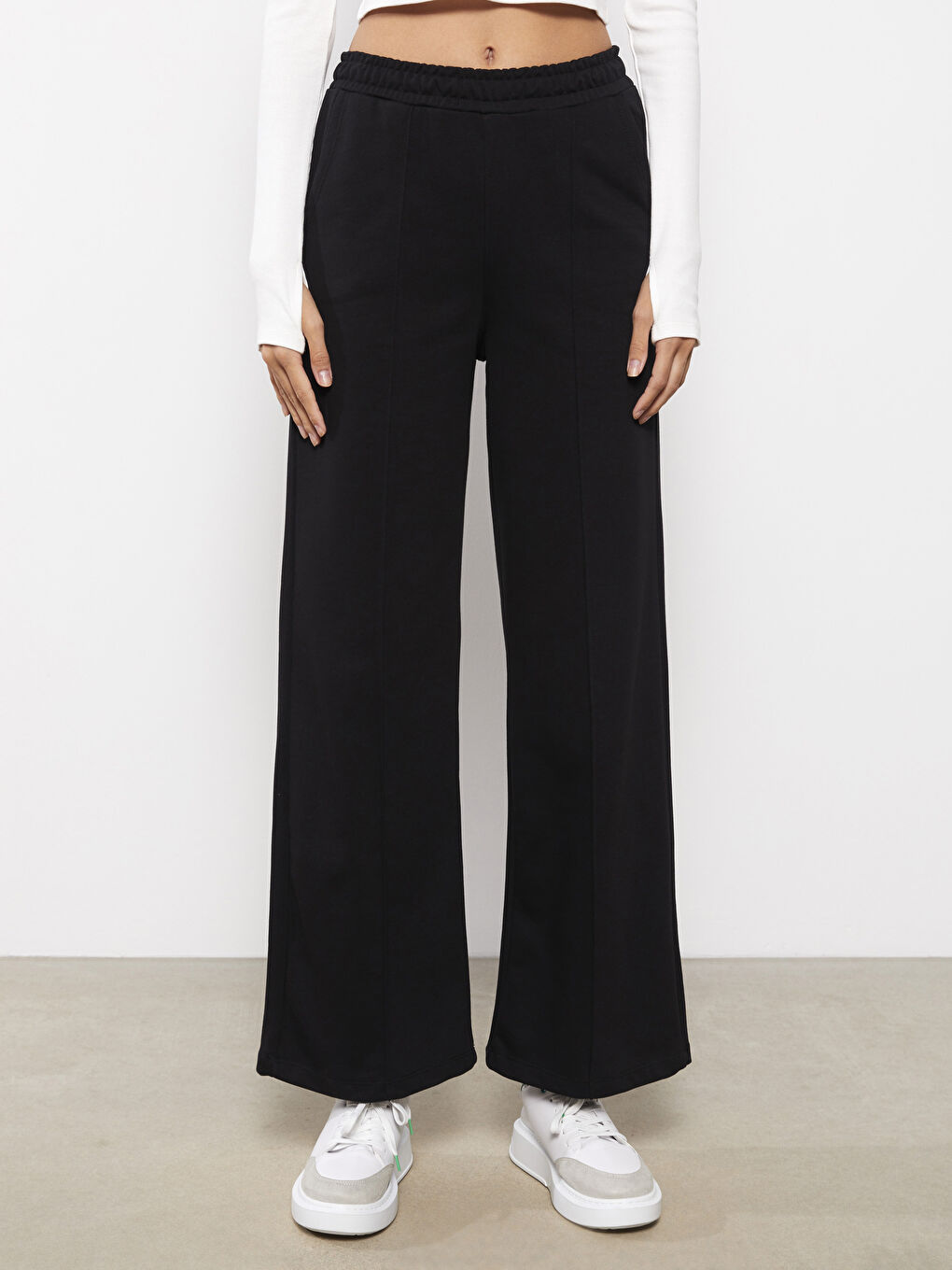 XSIDE Elasticated Waist Women's Thick Sweatpants -W2ES54Z8-CVL