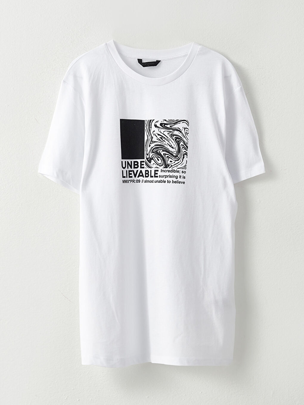 Crew Neck Short Sleeve Printed Combed Cotton Men's T-shirt-4