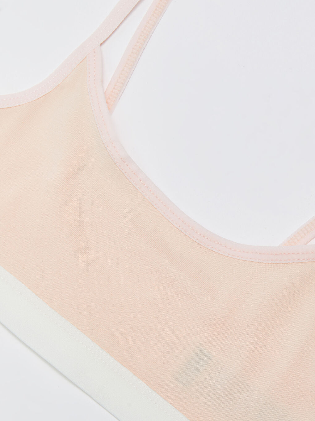 Базовый хлопковый топ-бюстье для девочек-2