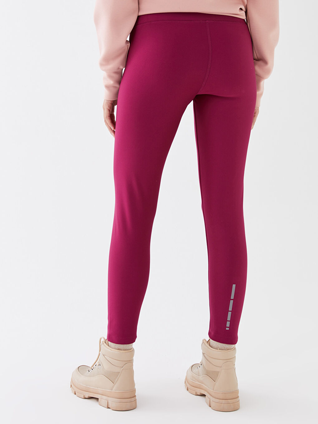 Women's Elastic Waist Printed Fleece Fleece Leggings -W2ET34Z8-HLE