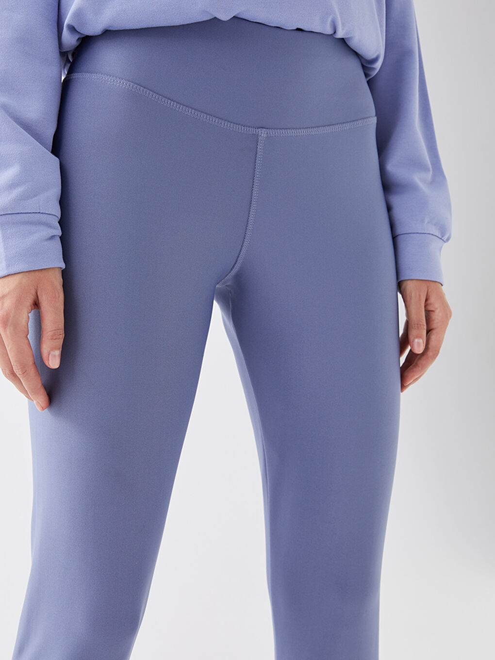 Colanți Fleece Imprimați cu Talie Elastică pentru Femei-3