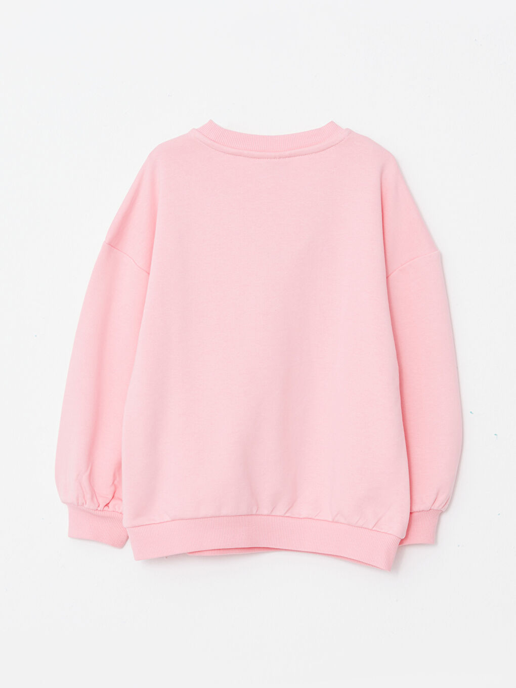 Crew Neck Printed Long Sleeve Girls' Sweatshirt-1