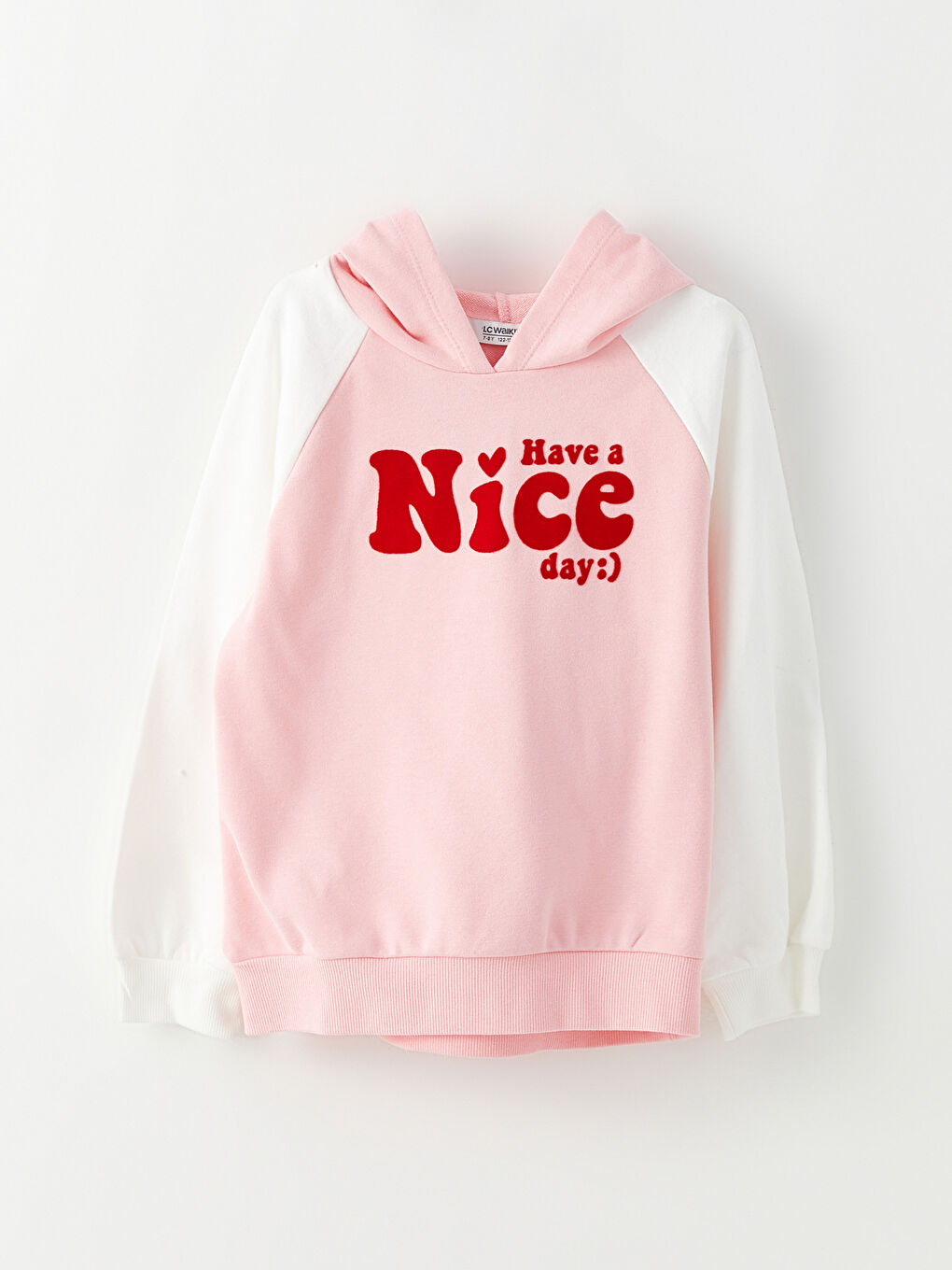 LCW Kids Bedrucktes Sweatshirt mit Kapuze und langen Ärmeln für Mädchen -W2ET51Z4-QX9