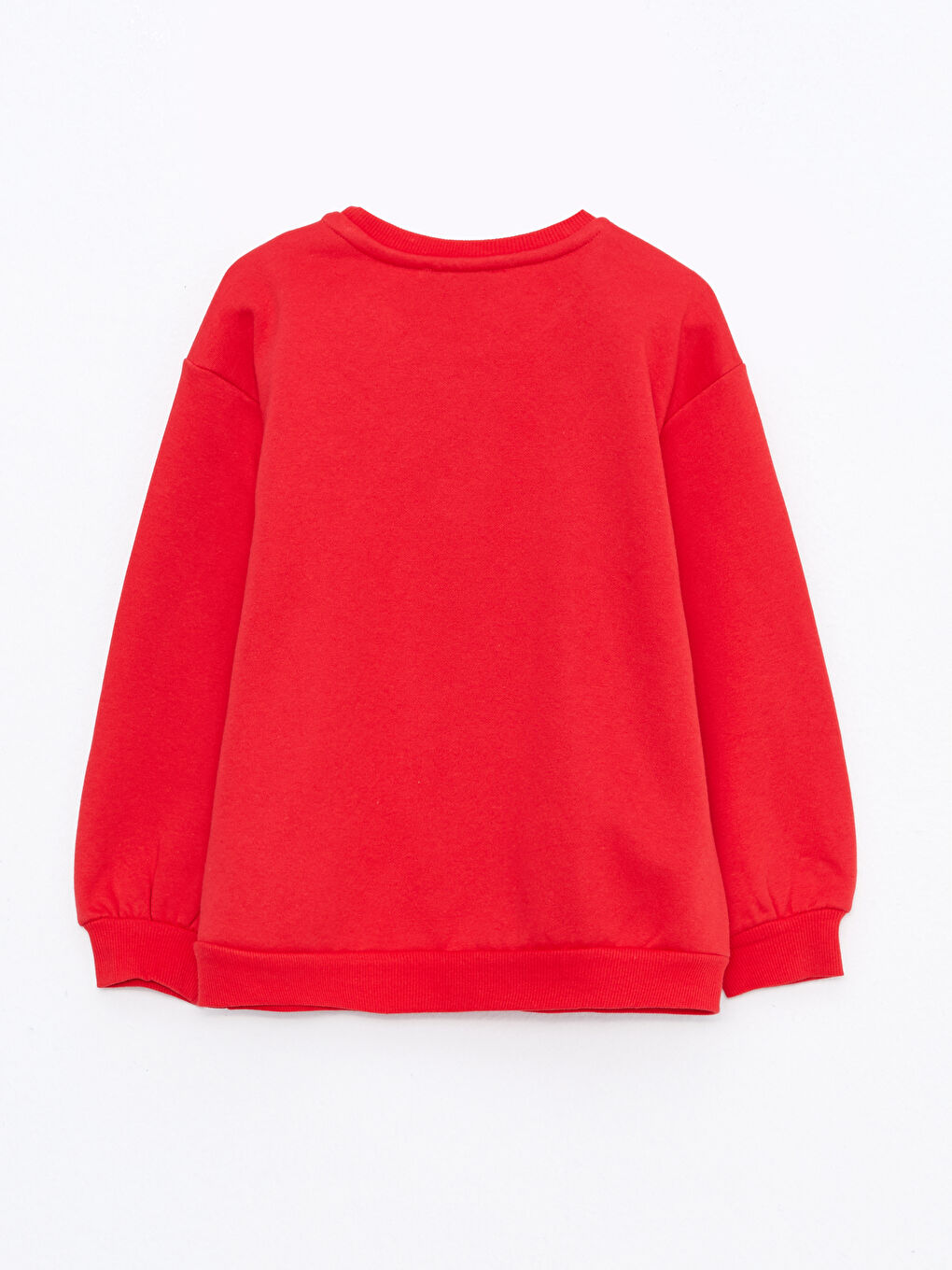 Crew Neck Printed Long Sleeve Girls' Sweatshirt-1