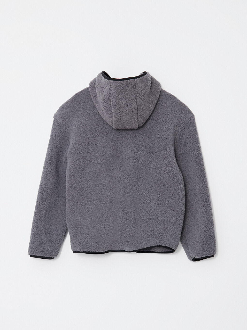 Gri Kapüşonlu Kadın Outdoor Polar-7