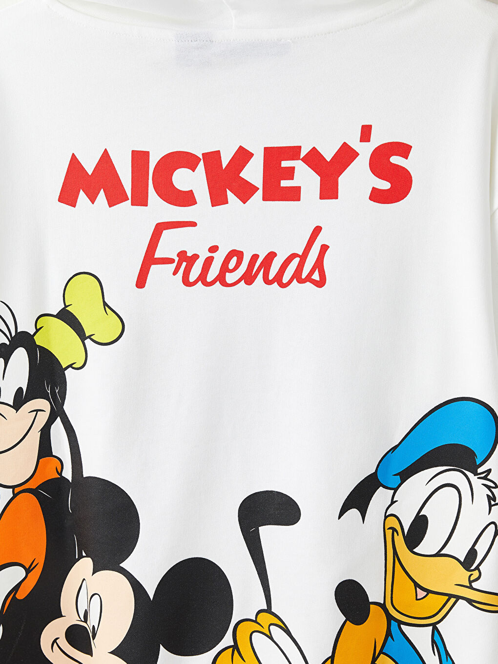 XSIDE Ekru Kapüşonlu Mickey Mouse Baskılı Uzun Kollu Kadın Sweatshirt - 2