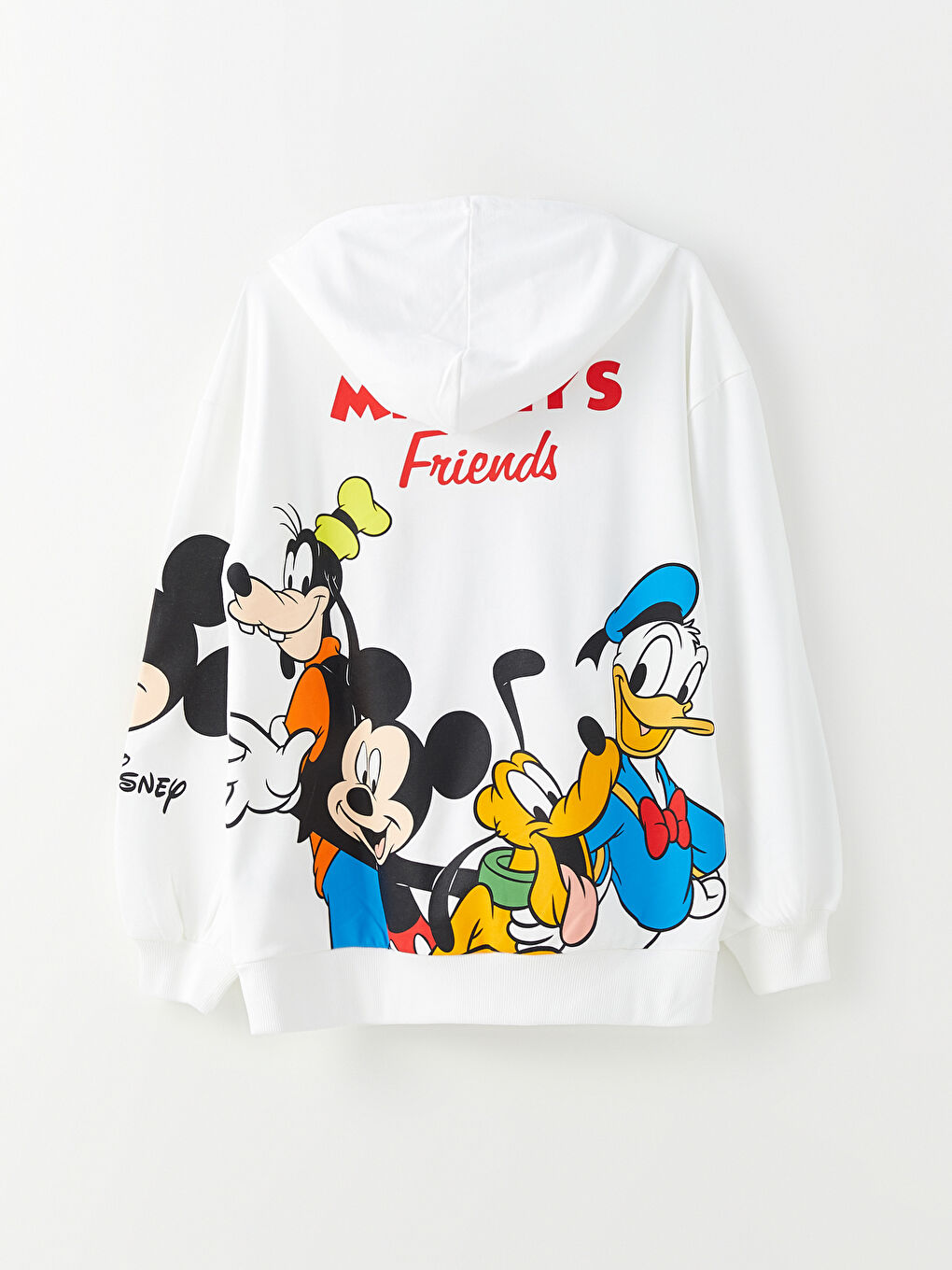 XSIDE Ekru Kapüşonlu Mickey Mouse Baskılı Uzun Kollu Kadın Sweatshirt - 3