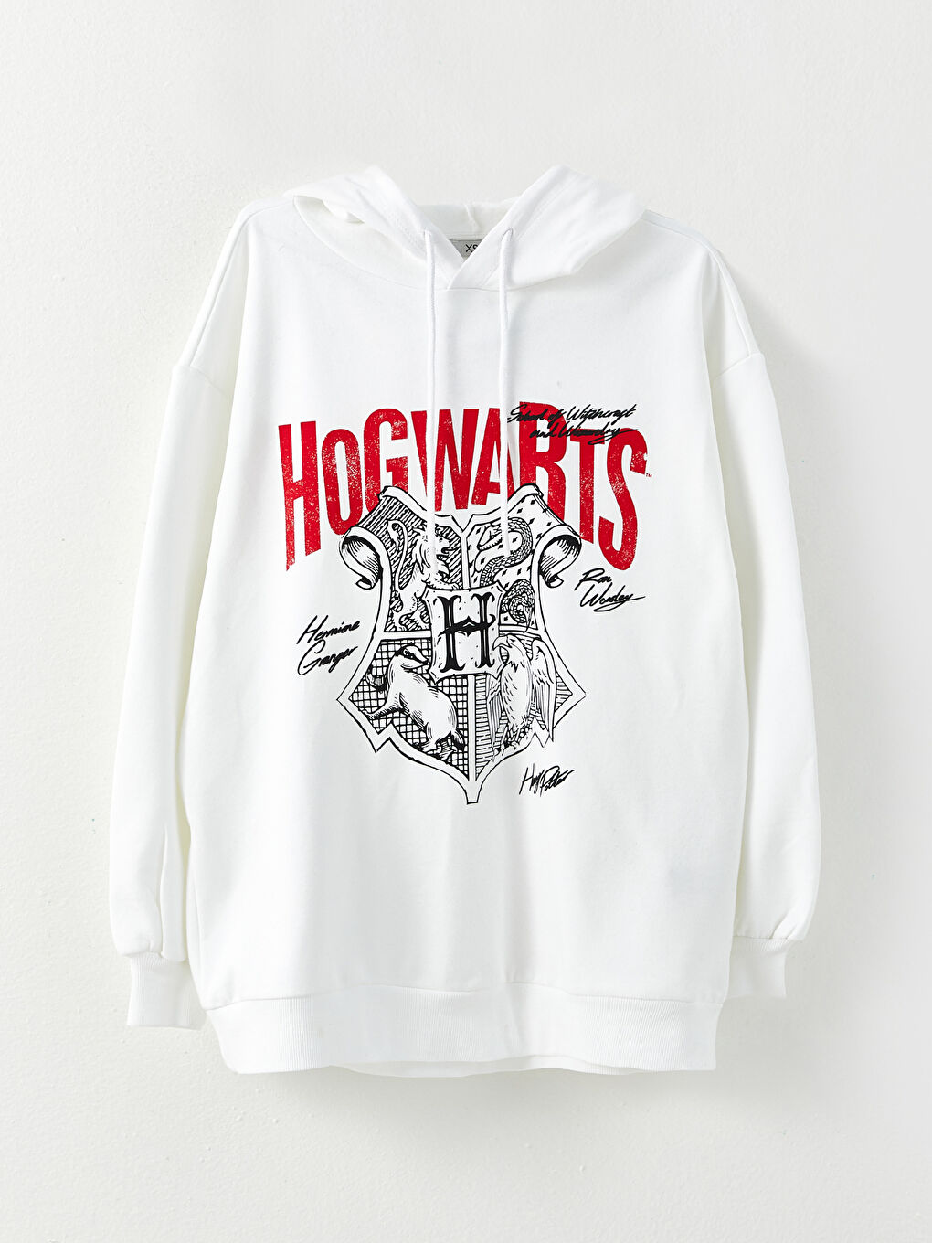 XSIDE Ekru Kapüşonlu Harry Potter Baskılı Uzun Kollu Kadın Sweatshirt - 5