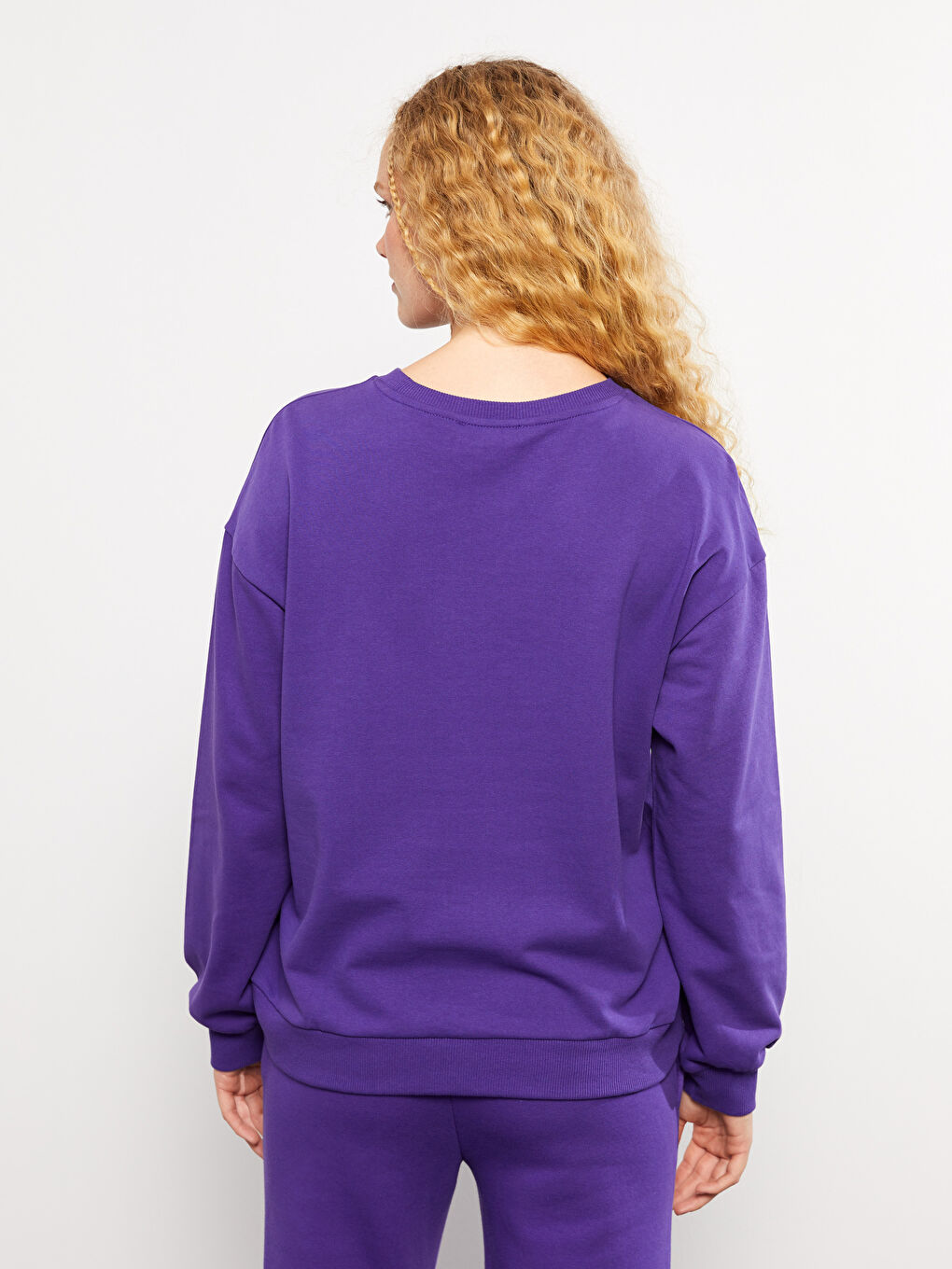 Crew Neck PowerPuff Girl Printed Long Sleeve Women's Sweatshirt -W2EU30Z8-S89