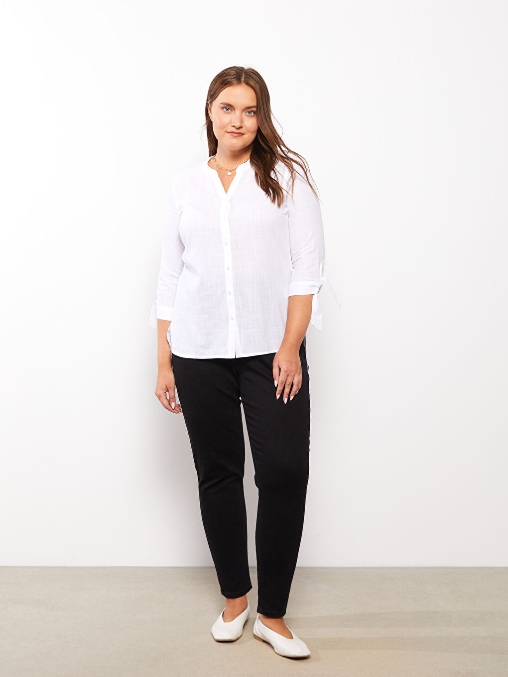 Siyah Büyük Beden Mom Fit Düz Cep Detaylı Rodeo Kadın Jean Pantolon-1