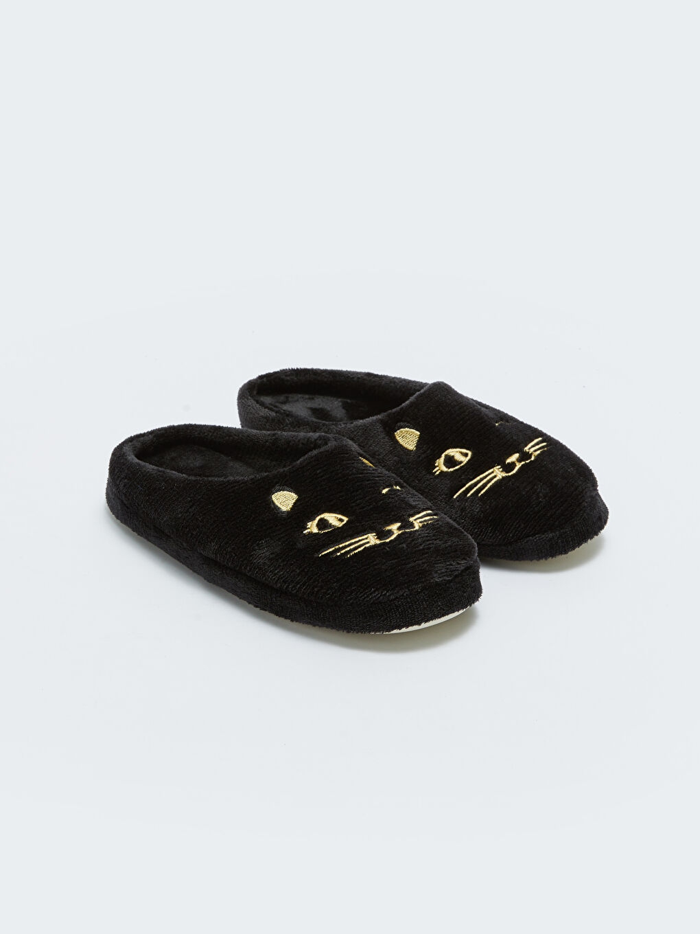 Siyah Baskılı Kadın Ev Terliği