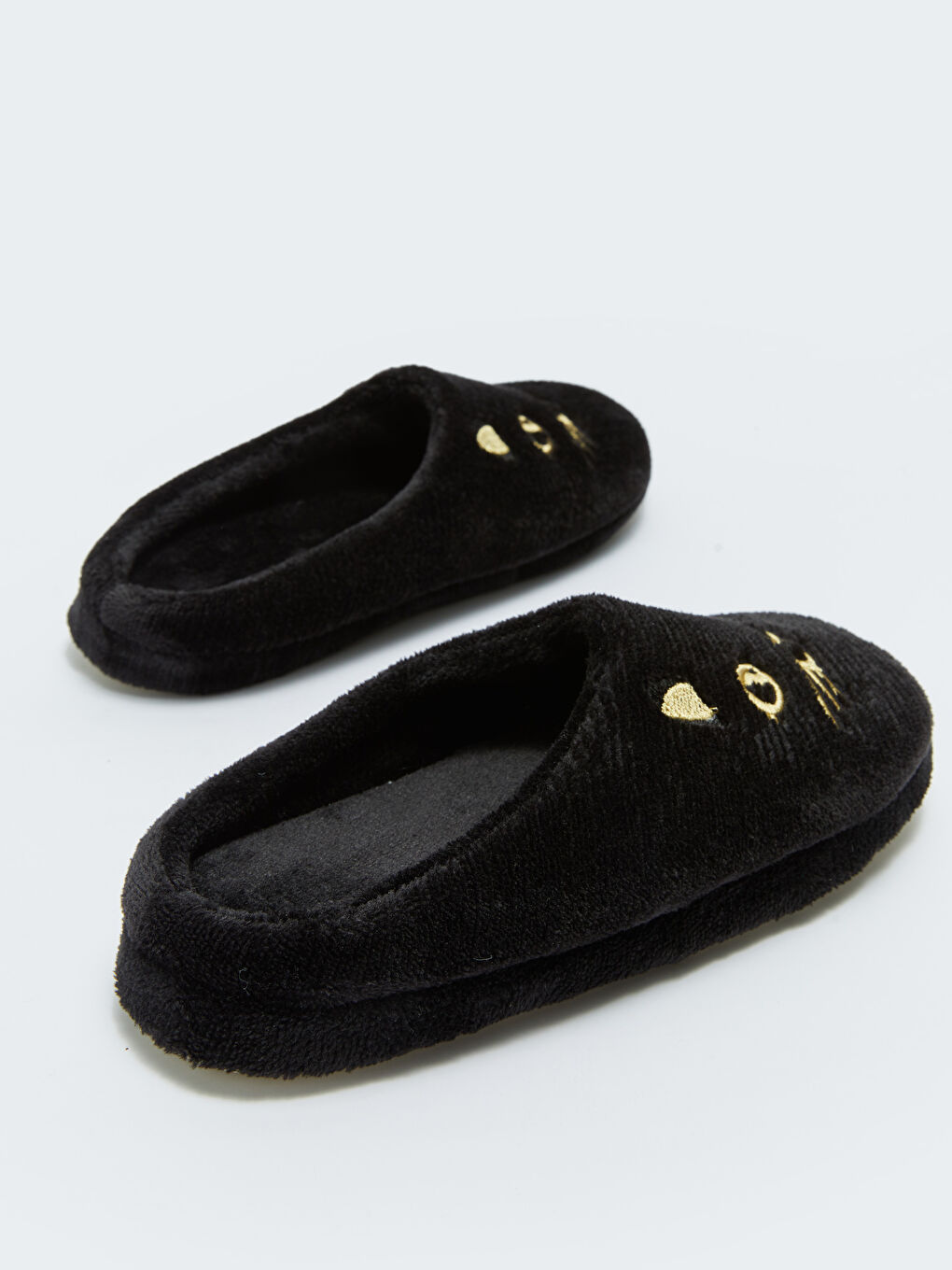 Siyah Baskılı Kadın Ev Terliği-4