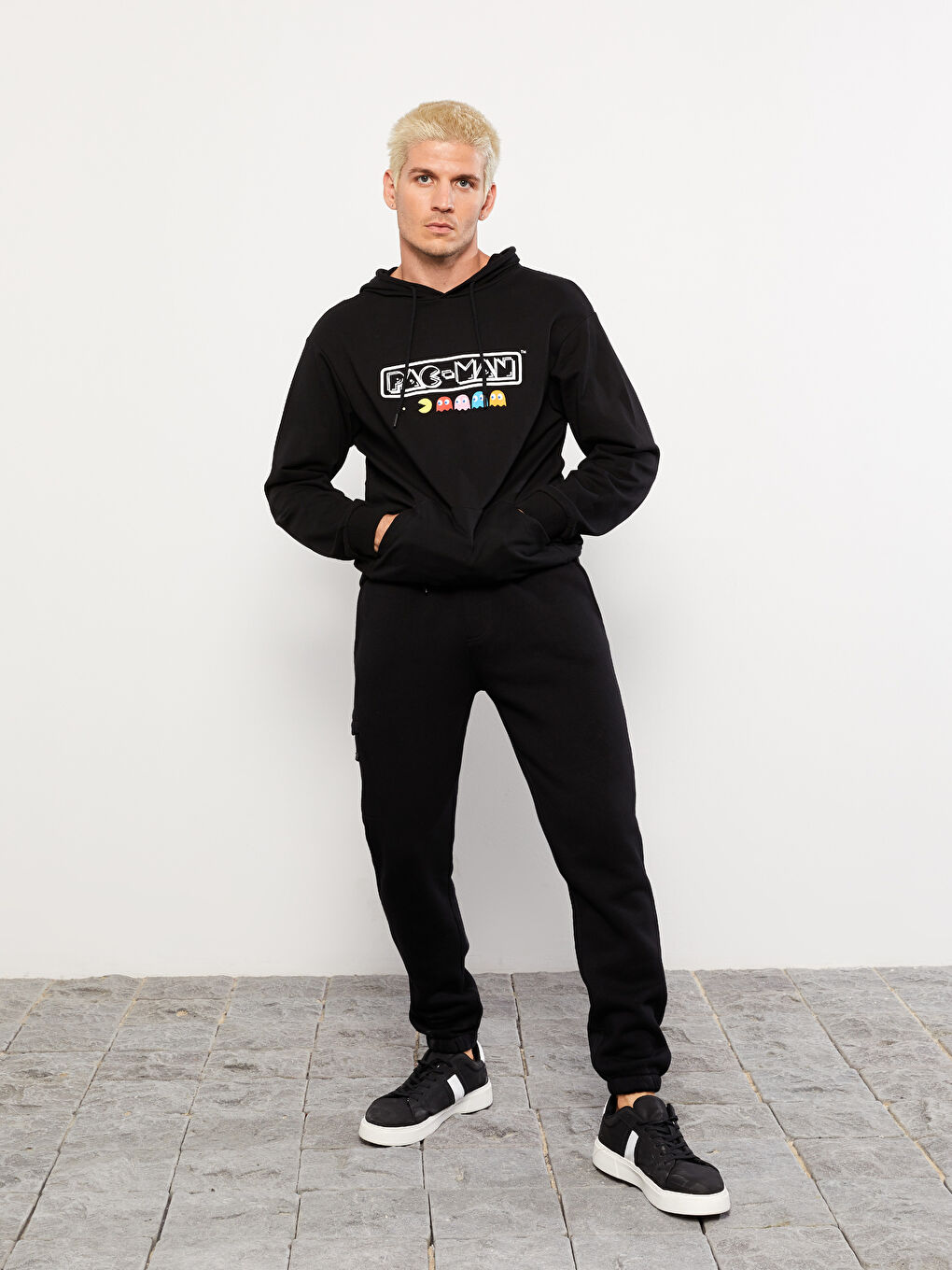 بنطلون رياضي رجالي تخين بقصة عادية-1