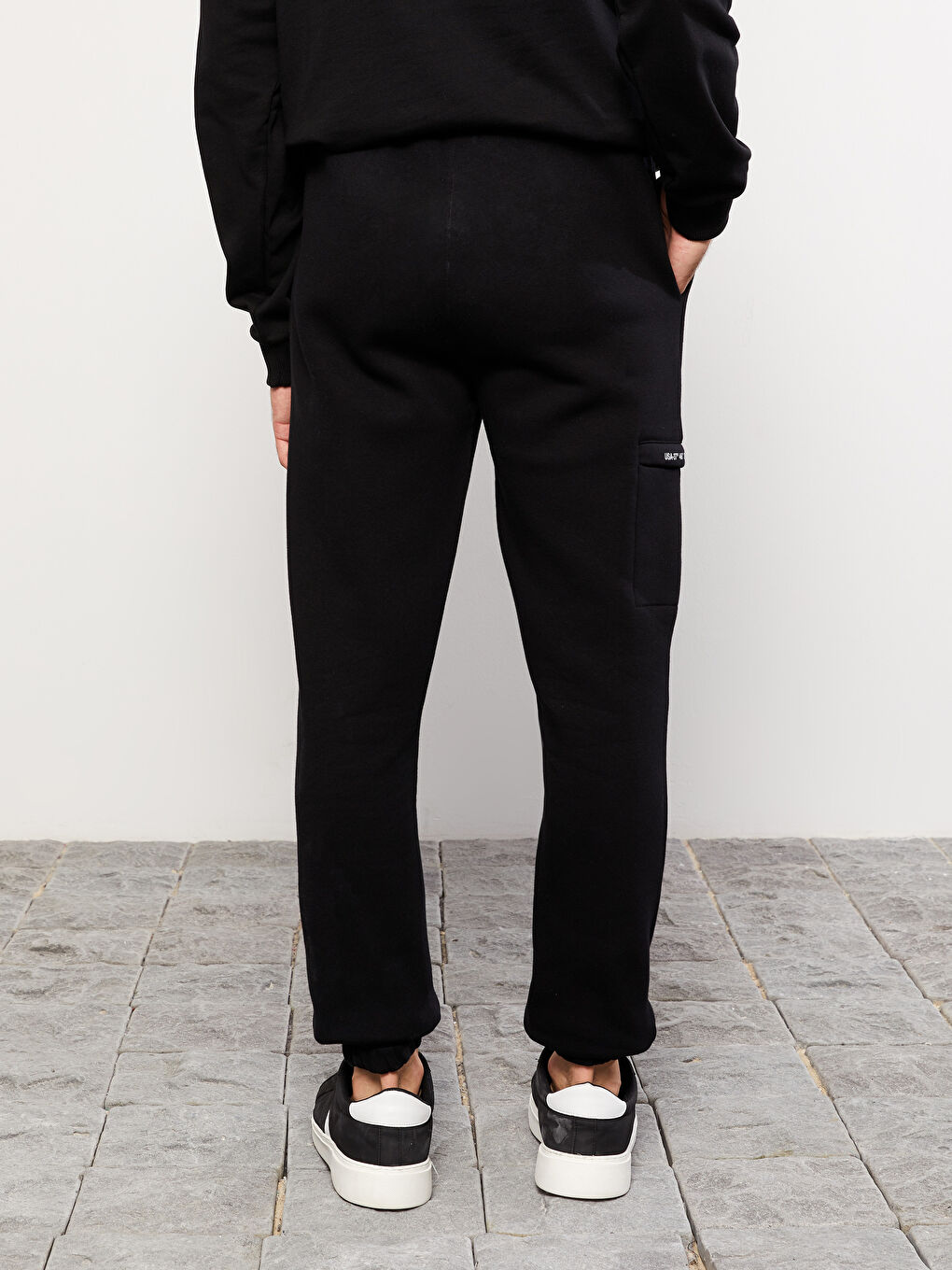 بنطلون رياضي رجالي تخين بقصة عادية-3