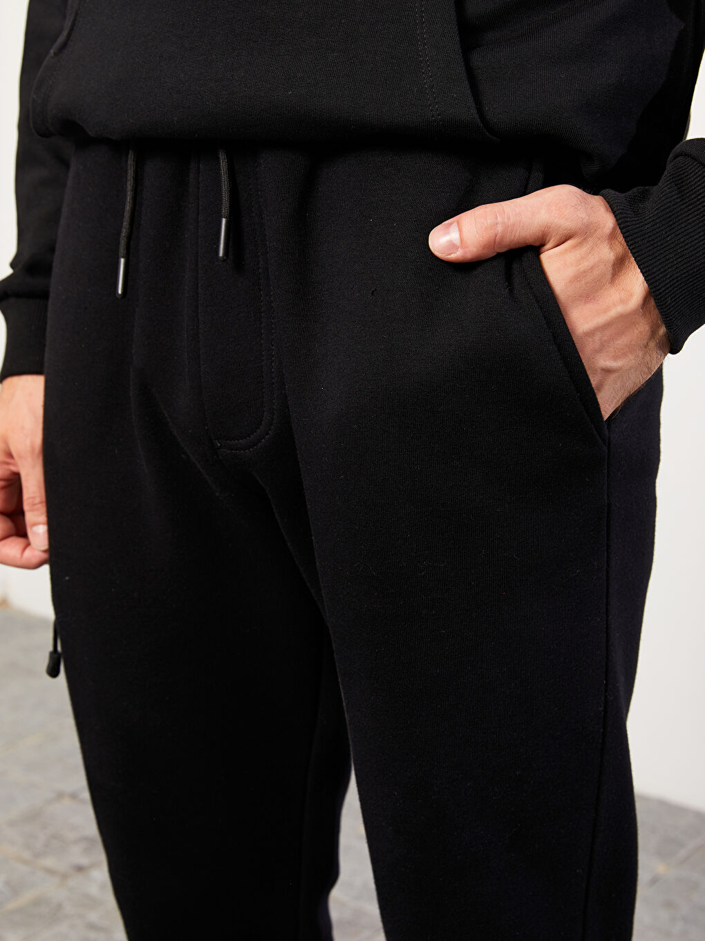 بنطلون رياضي رجالي تخين بقصة عادية-4