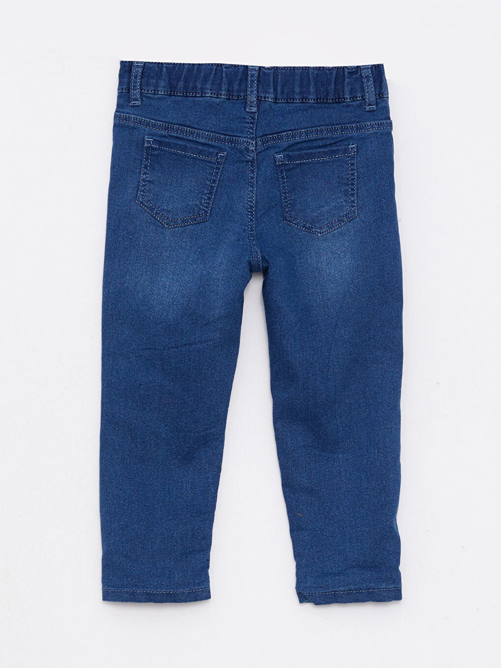 Elasticated Waist Basic Baby Girls' Jeans-1