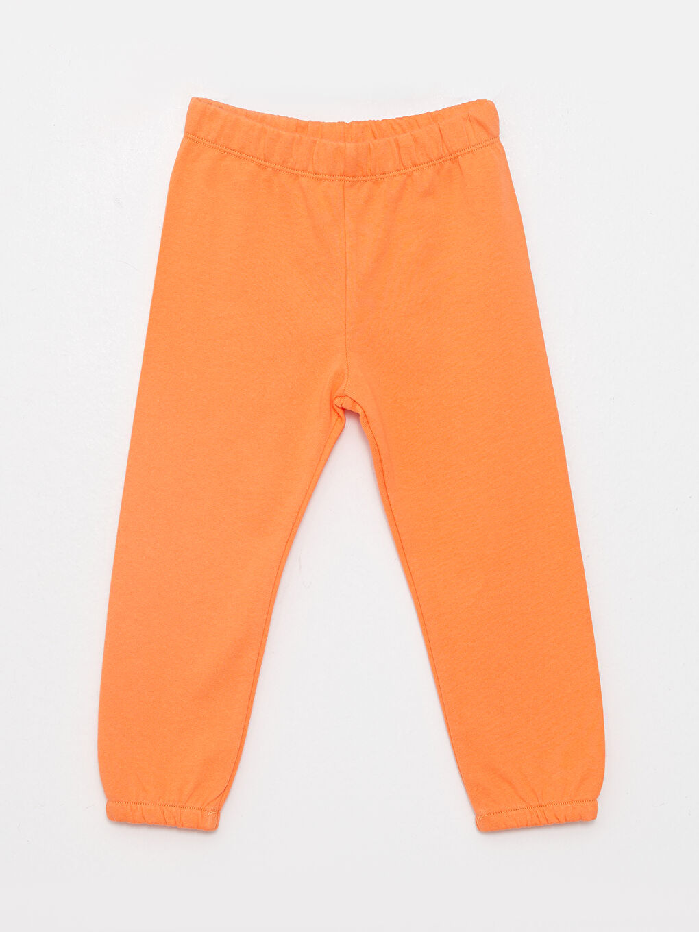 Turuncu Beli Lastikli Basic Kız Bebek Eşofman Alt 2'li-1