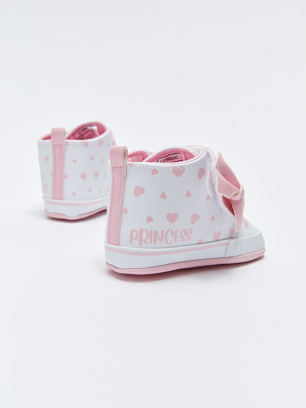 أحذية منزلية للأطفال البنات الرضع بتفاصيل فيونكة ثلاثية الأبعاد وإغلاق بخطاف وحلقة-4