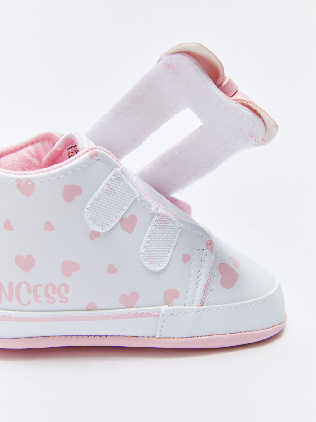 أحذية منزلية للأطفال البنات الرضع بتفاصيل فيونكة ثلاثية الأبعاد وإغلاق بخطاف وحلقة-5