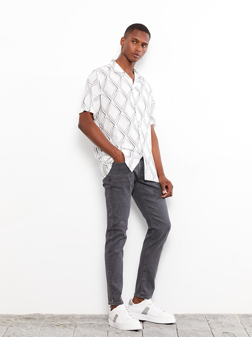 Gri 750 Slim Fit Erkek Jean Pantolon