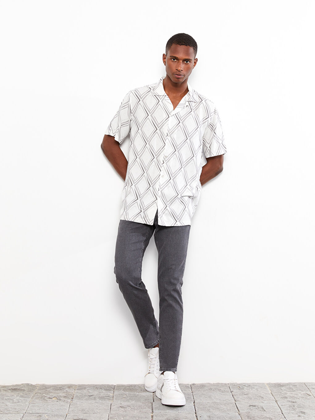 Gri 750 Slim Fit Erkek Jean Pantolon-1