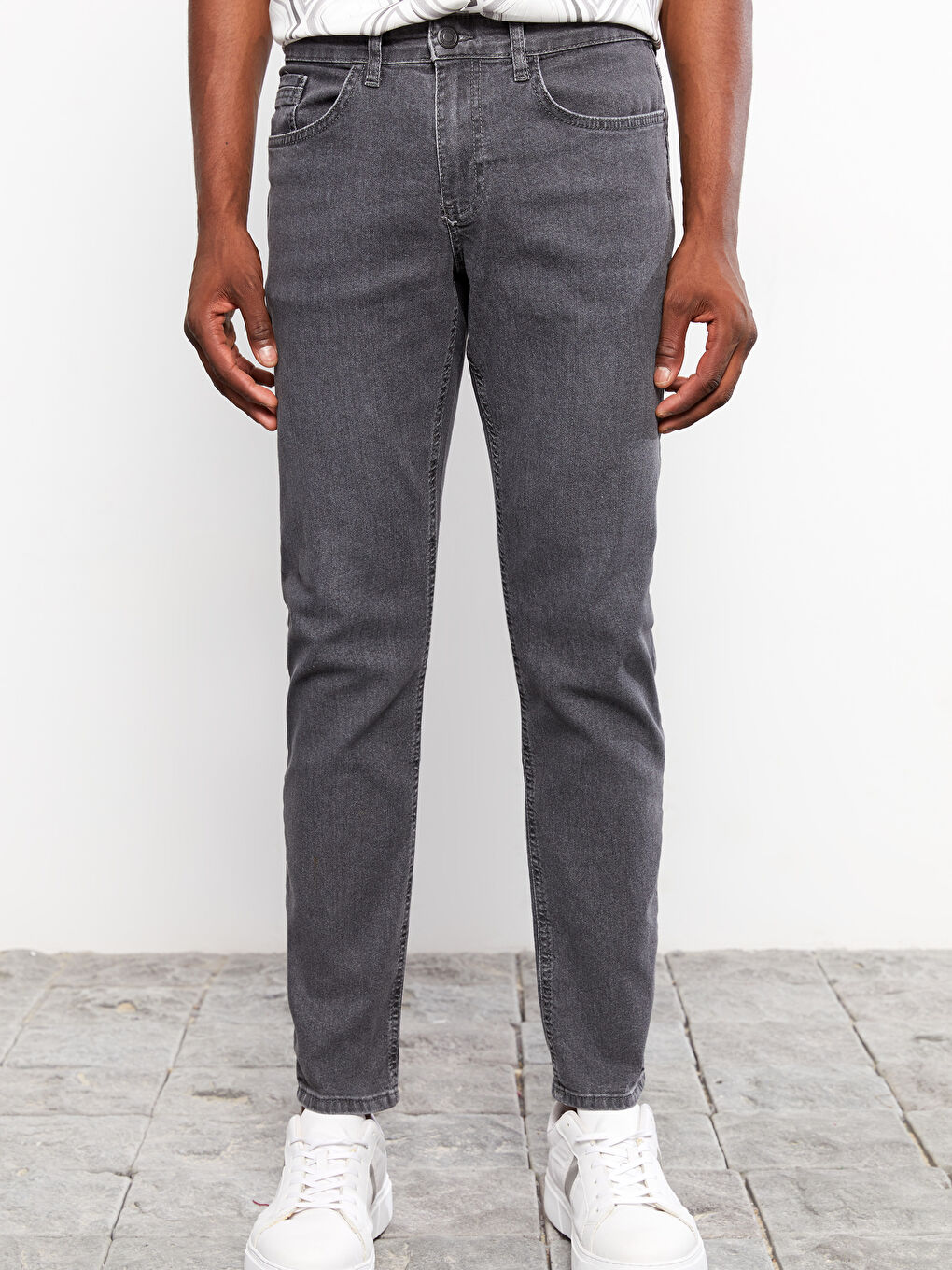 Gri 750 Slim Fit Erkek Jean Pantolon-2