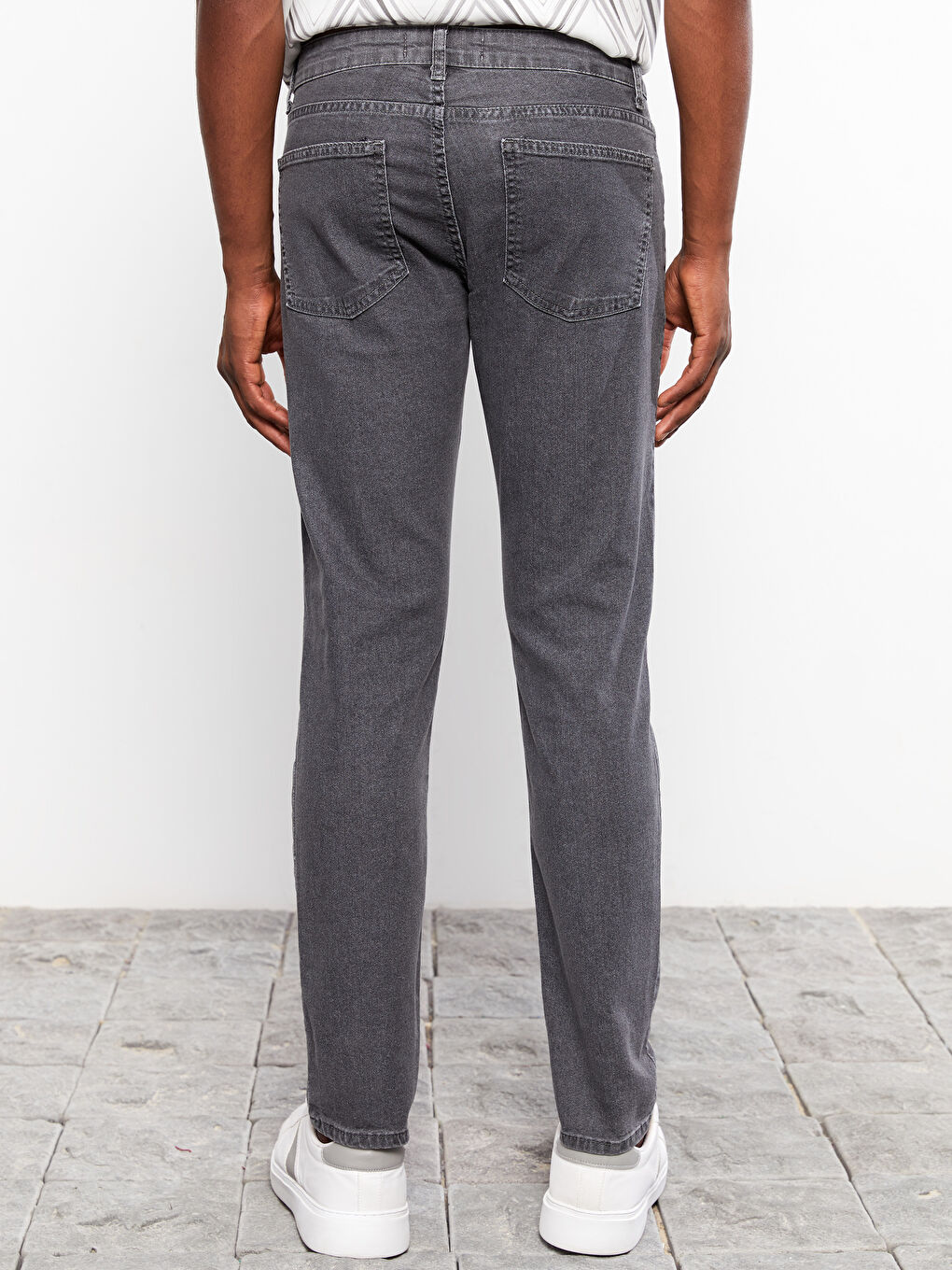 Gri 750 Slim Fit Erkek Jean Pantolon-3