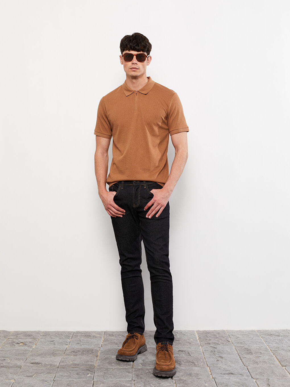 بنطلون جينز رجالي 750 سليم فيت-1