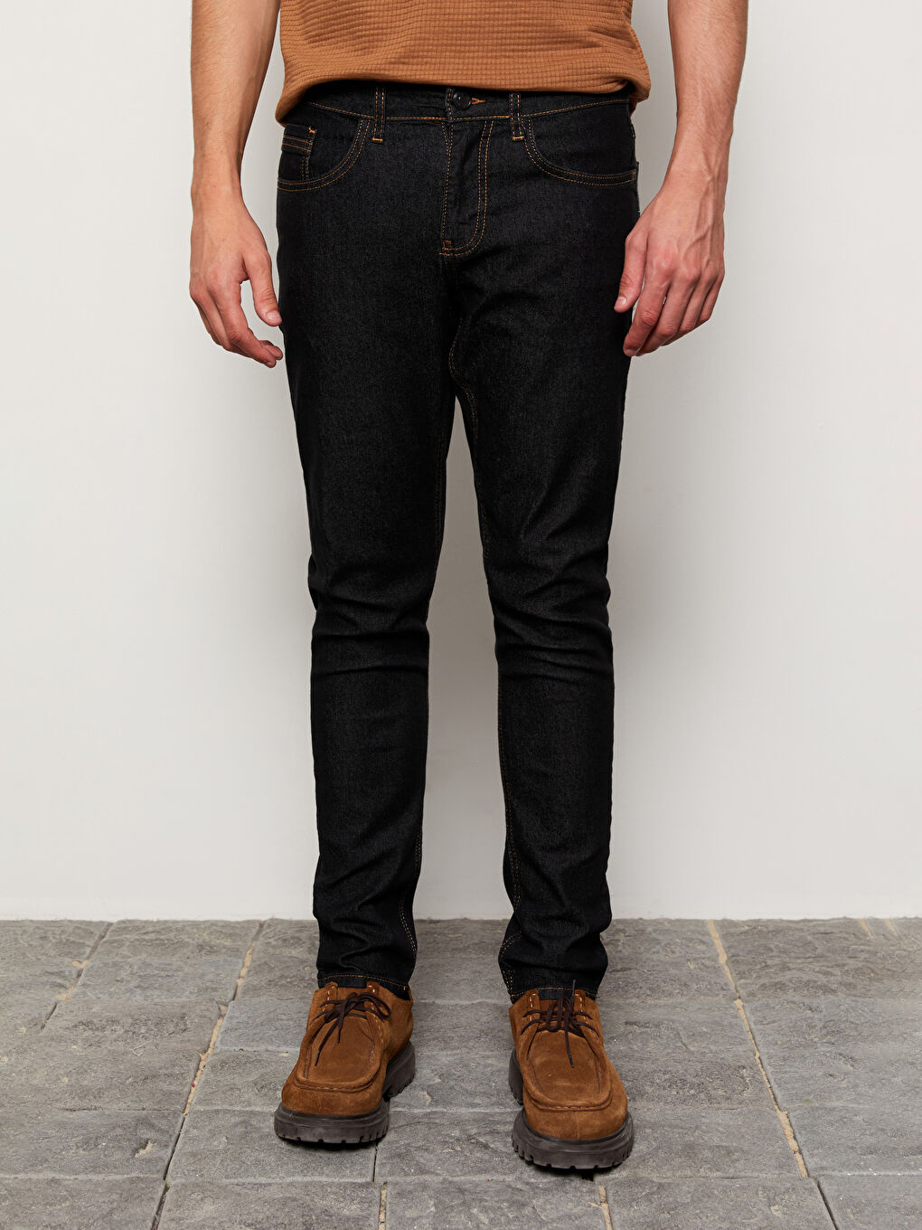 بنطلون جينز رجالي 750 سليم فيت-3