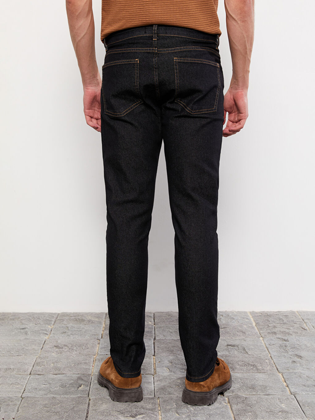 بنطلون جينز رجالي 750 سليم فيت-4